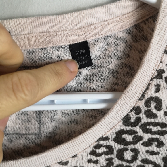 Revolve ATM burnout cotton long sleeve knit top - Picture 4 of 8